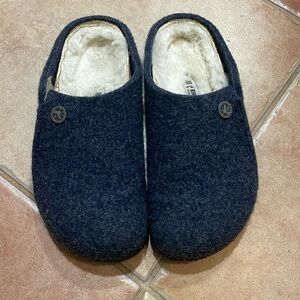 Kids Zermatt Birkenstock slippers size 32 1 navy blue